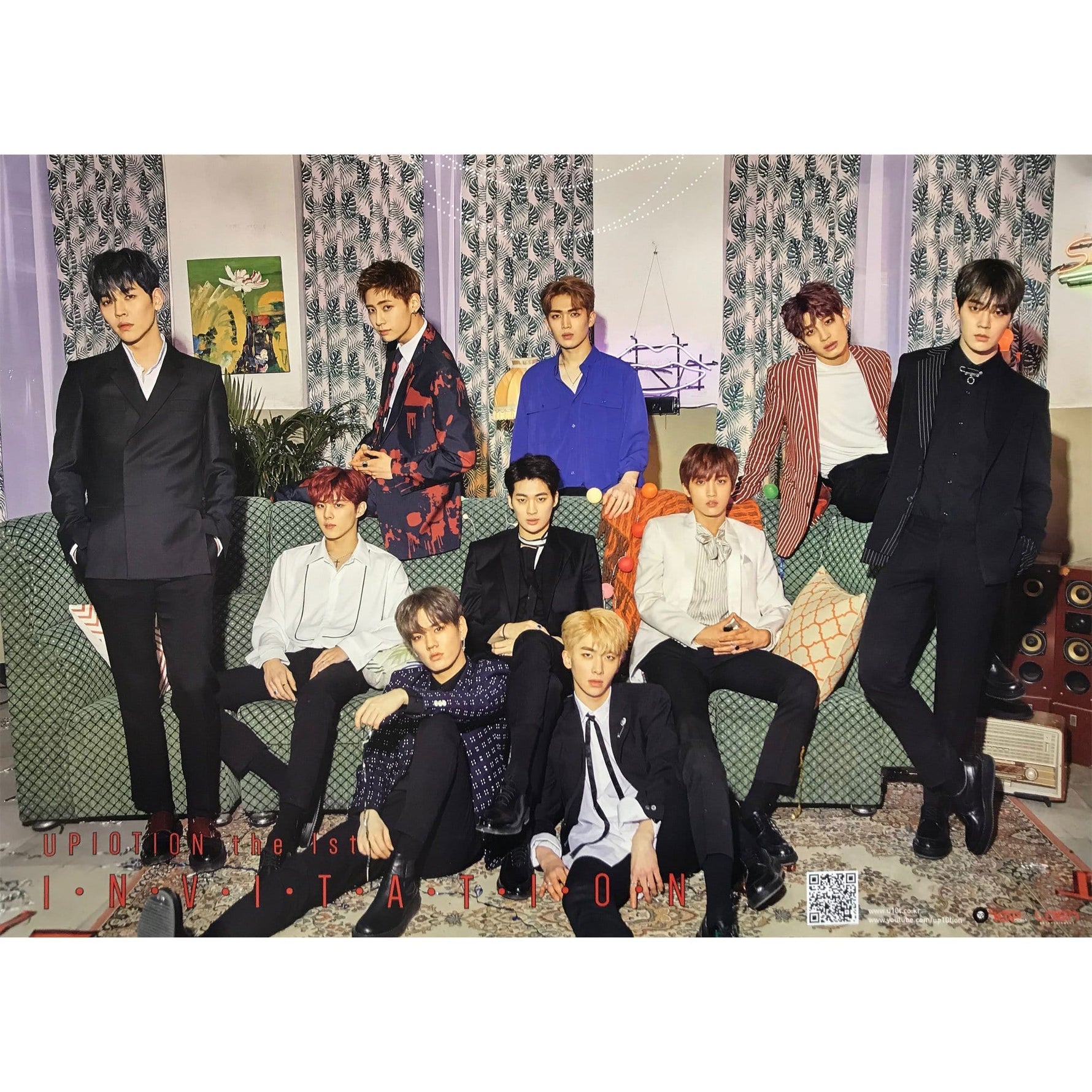 MUSIC PLAZA Poster B version UPIOTION | 1st Album I.N.V.I.T.A.T.I.O.N | POSTER