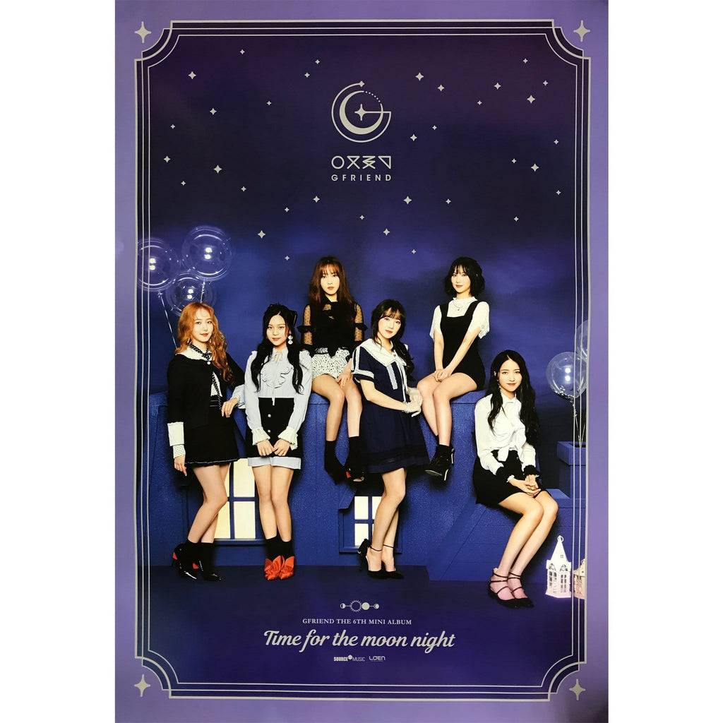 MUSIC PLAZA Poster A. TIME version 여자친구 | GFRIEND | 6th mini album-TIME FOR THE MOON NIGHT | POSTER ONLY