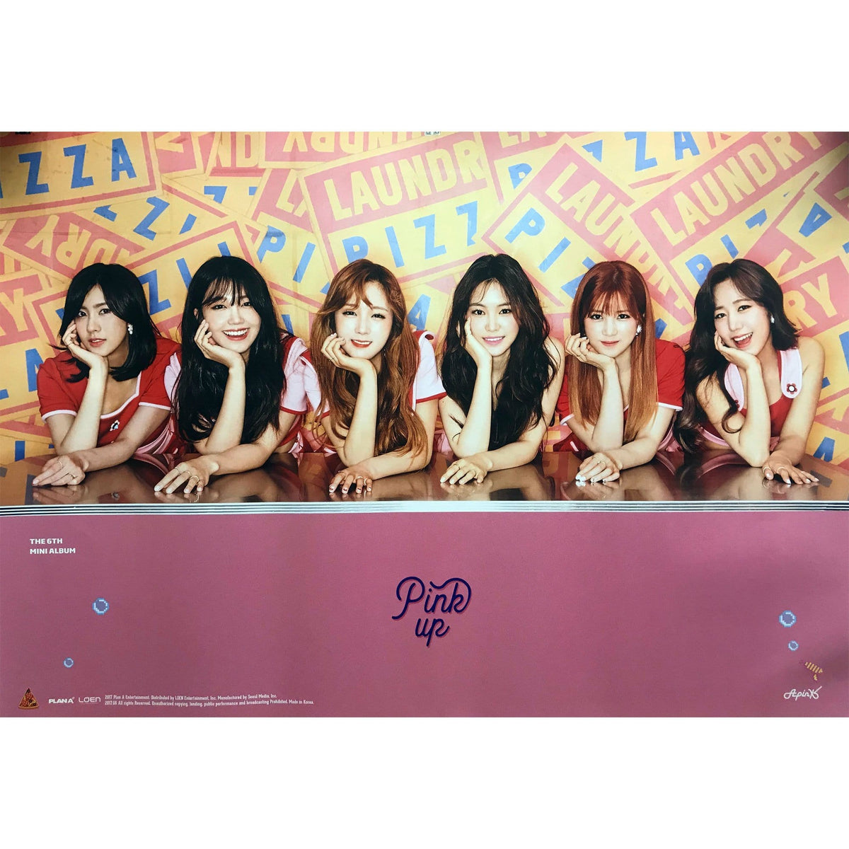 MUSIC PLAZA Poster A version 에이핑크 | APINK | PINK UP | POSTER
