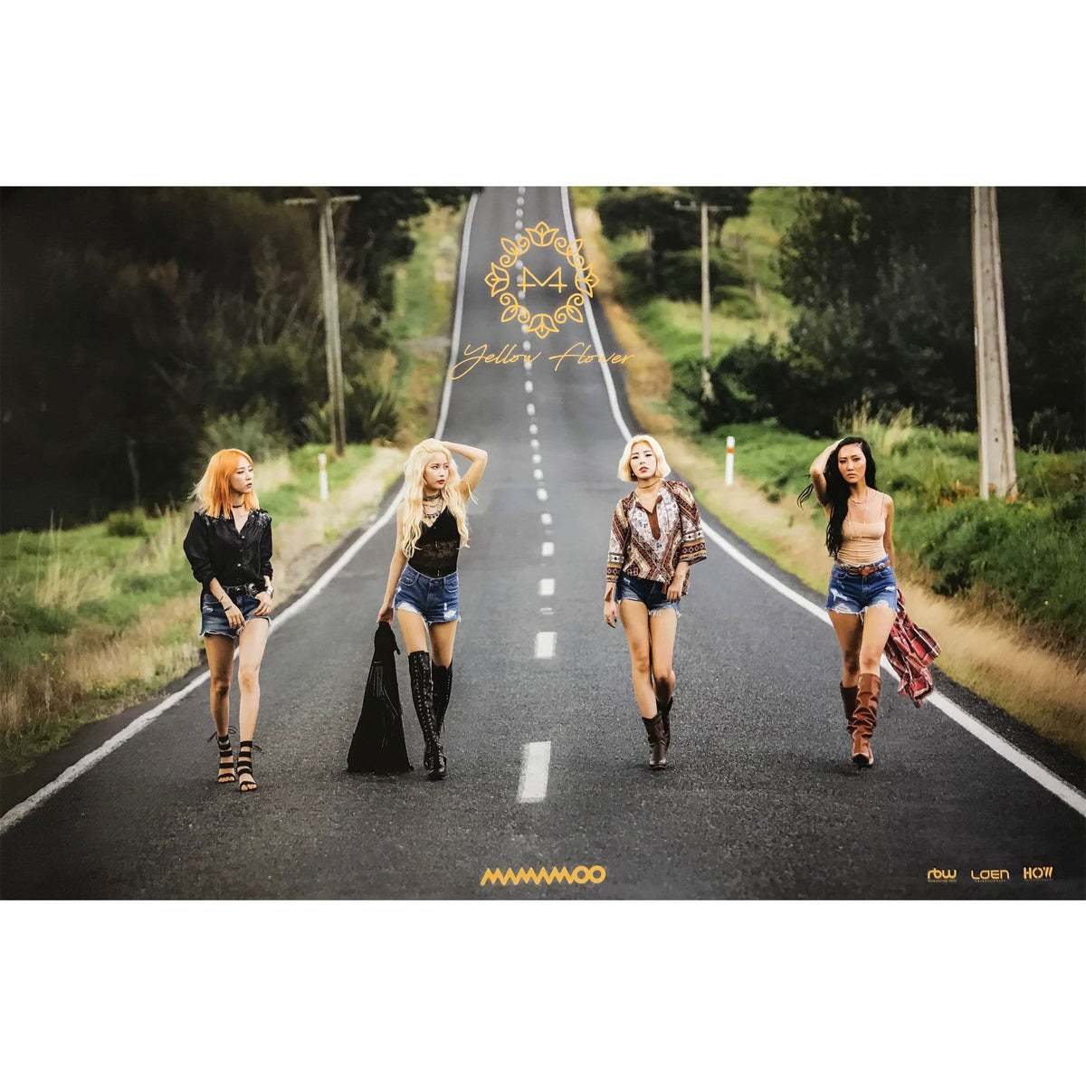 MUSIC PLAZA Poster B version 마마무 | MAMAMOO | Yellow Flower - 2.version | POSTER