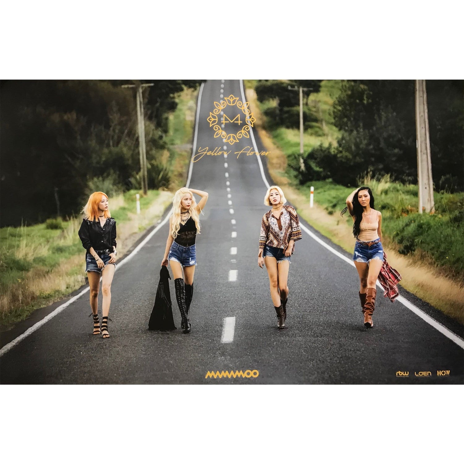 MUSIC PLAZA Poster B version 마마무 | MAMAMOO | Yellow Flower - 2.version | POSTER