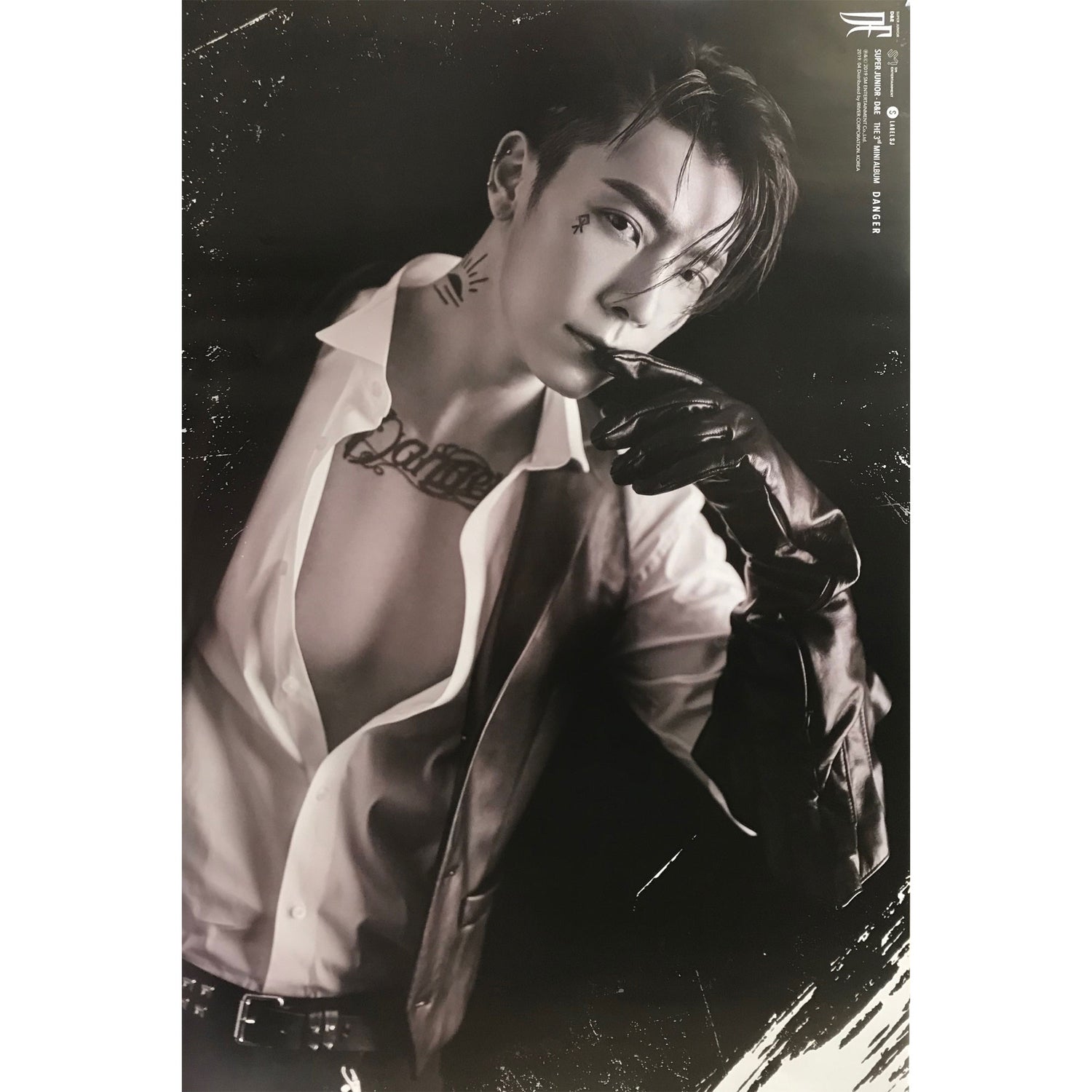 동해 & 은혁 | SUPER JUNIOR D&E | 3RD MINI ALBUM [ DANGER ] | (BLACK - DONGHAE VER.) POSTER ONLY