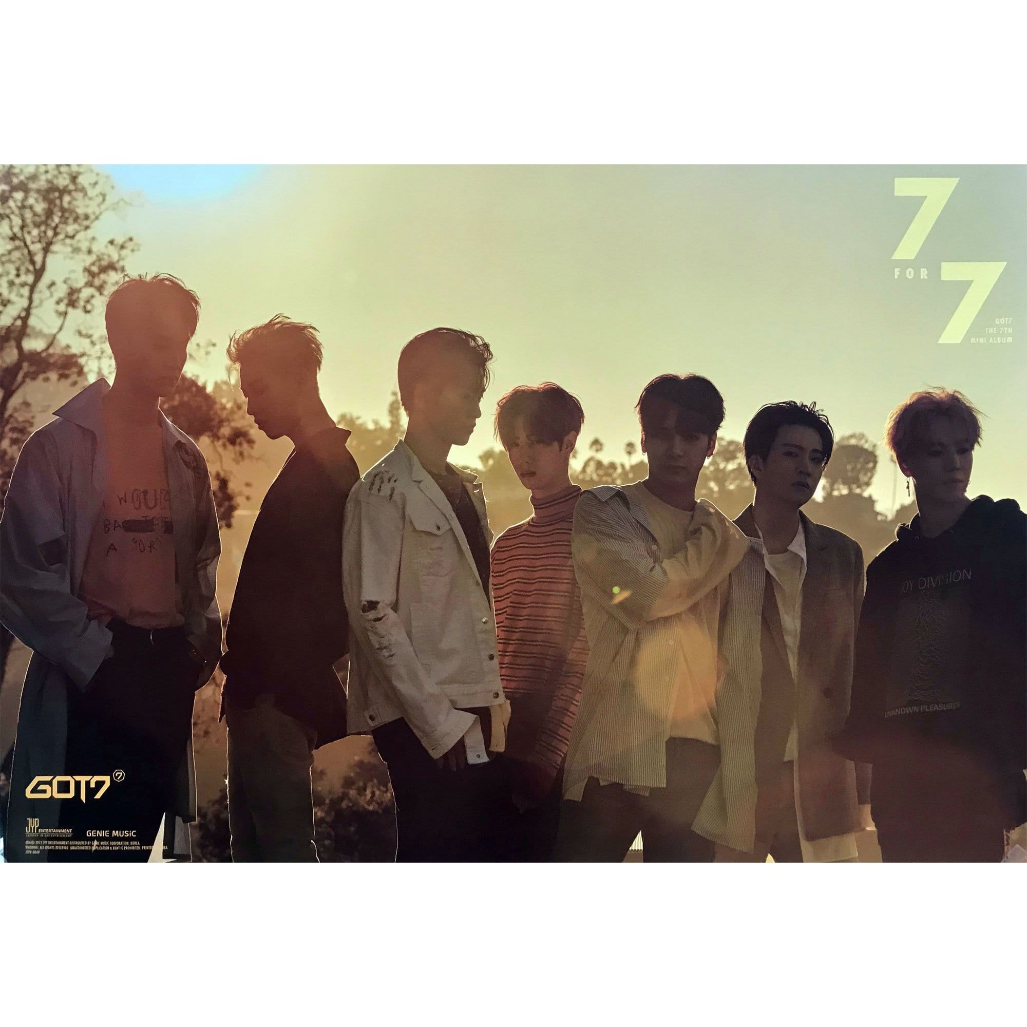 갓세븐 | GOT7 | 7TH MINI ALBUM [ 7 FOR 7 ] | POSTER ONLY - Music Plaza