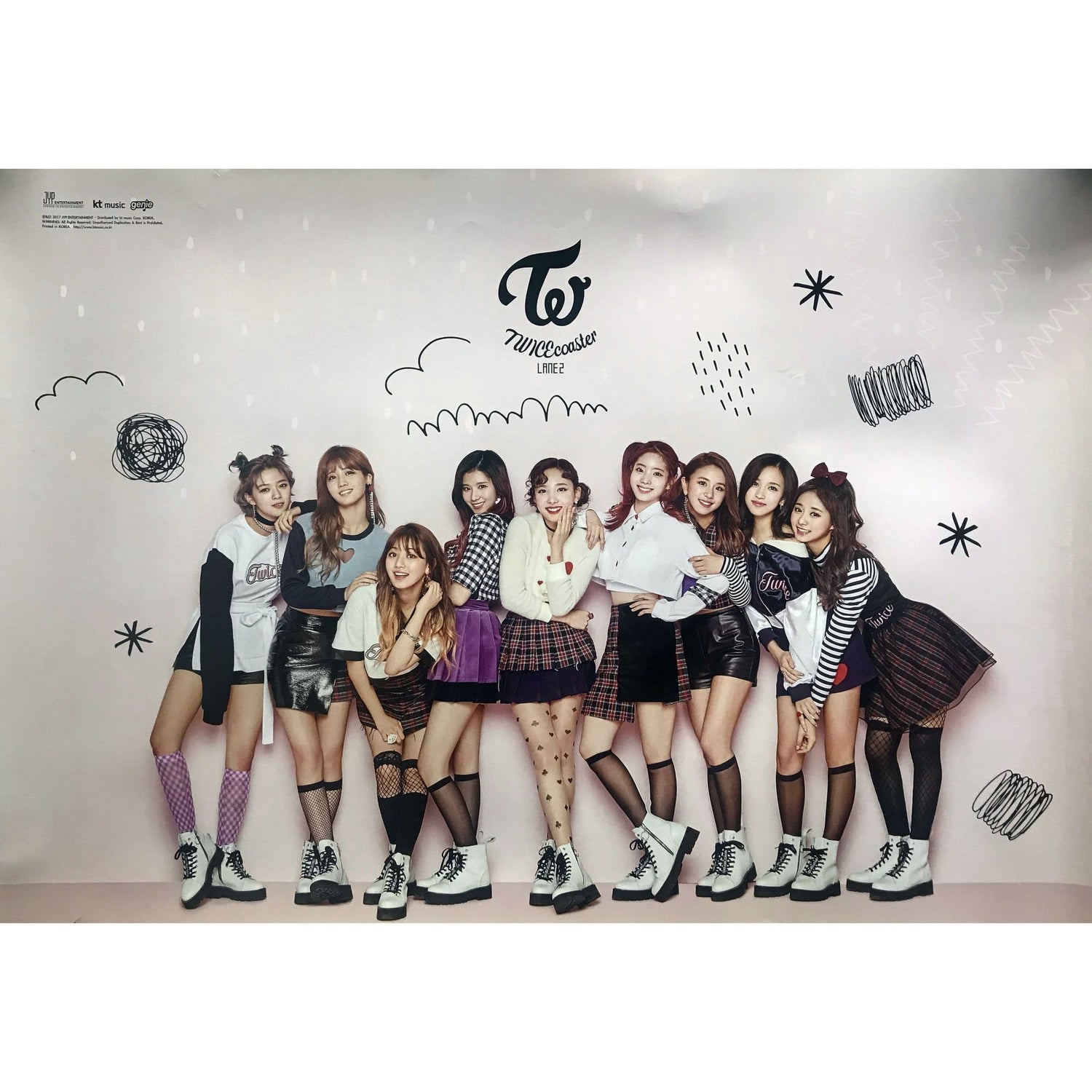 MUSIC PLAZA Poster pink version 트와이스 | Twice | TWICE coaster : LANE2 | POSTER ONLY
