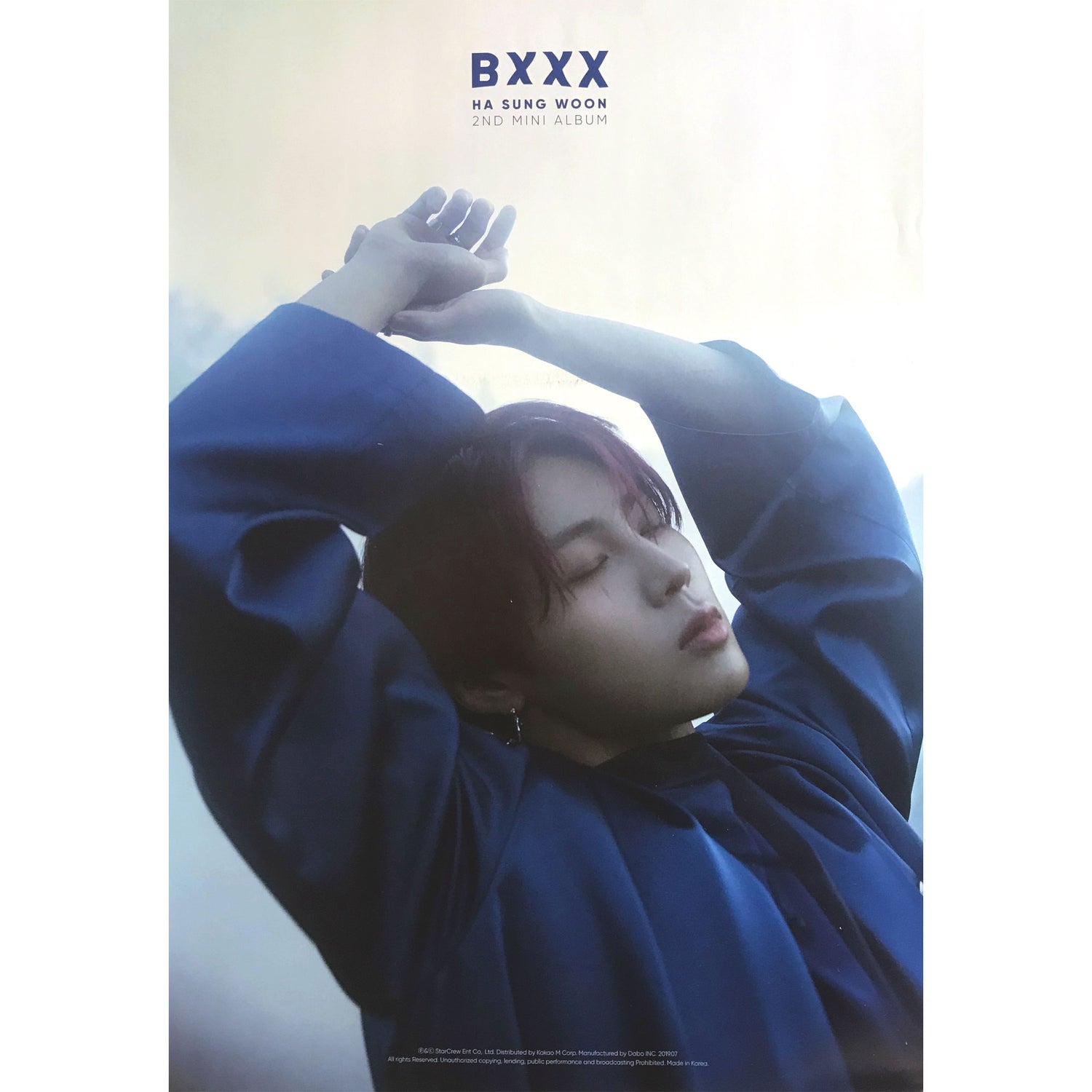 하성운 | HA SUNGWOON | 2ND MINI ALBUM [ BXXX ] | (B VER.) POSTER ONLY