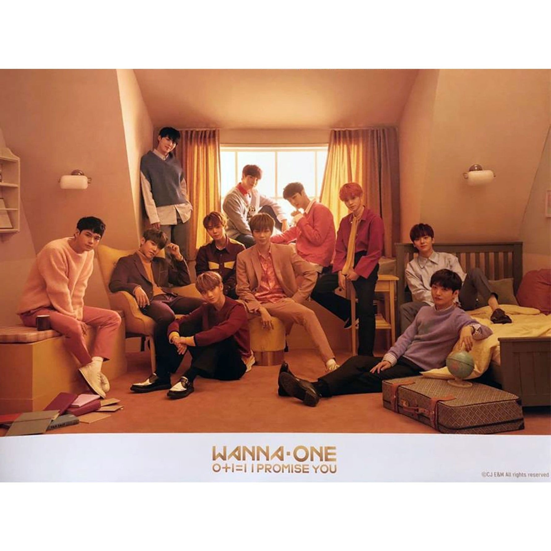 MUSIC PLAZA Poster A - Day version Wanna One | 워너원 | O+I=I | I PROMISE YOU (2 version) | POSTER