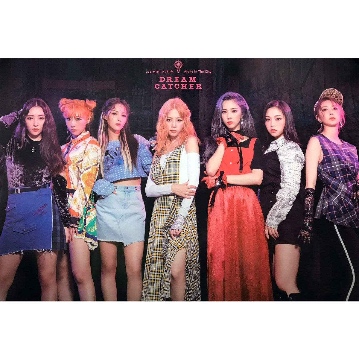 MUSIC PLAZA Poster A version 드림캐쳐 | Dream catcher | 3rd mini album -ALONE IN THE CITY (2 ver) | POSTER