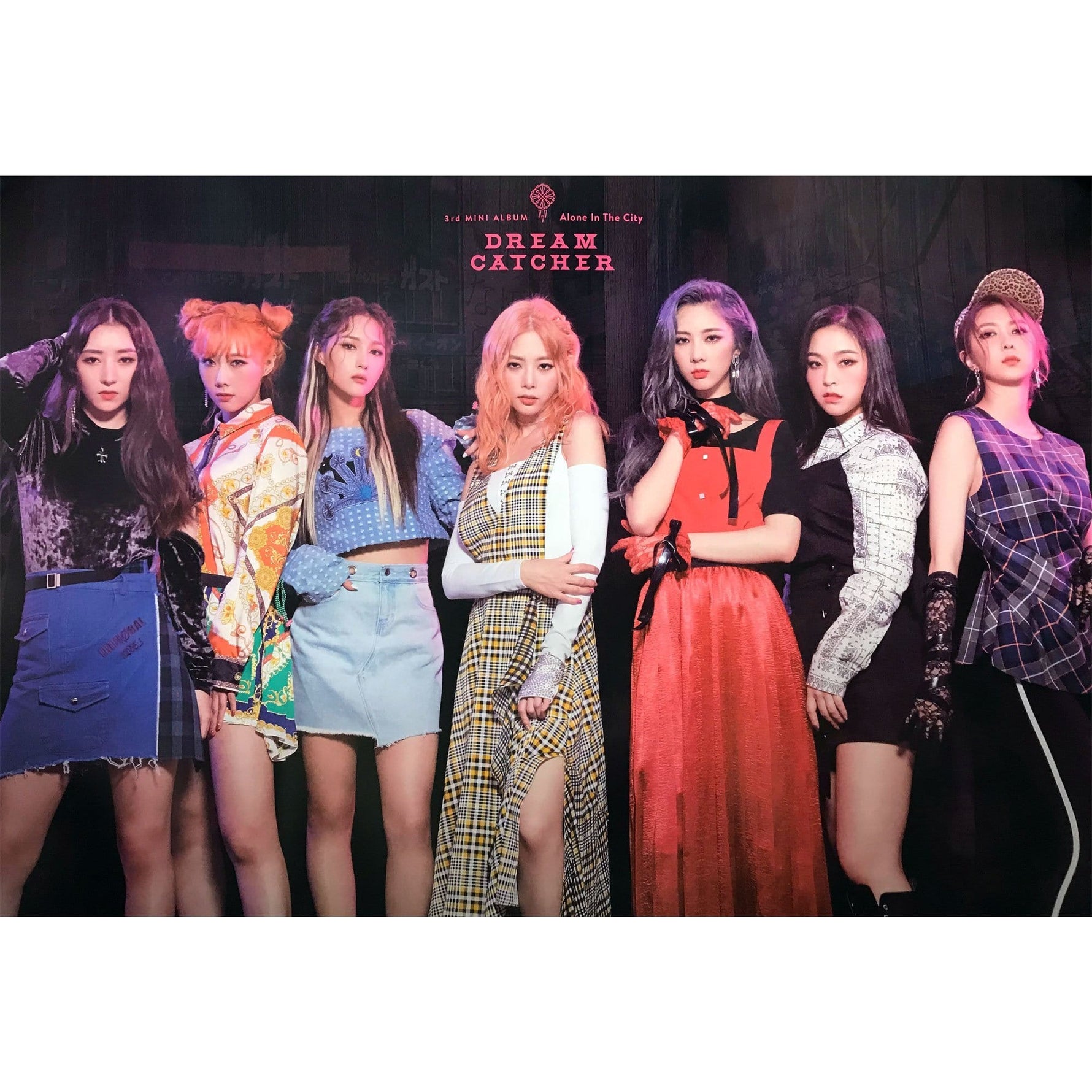 MUSIC PLAZA Poster A version 드림캐쳐 | Dream catcher | 3rd mini album -ALONE IN THE CITY (2 ver) | POSTER