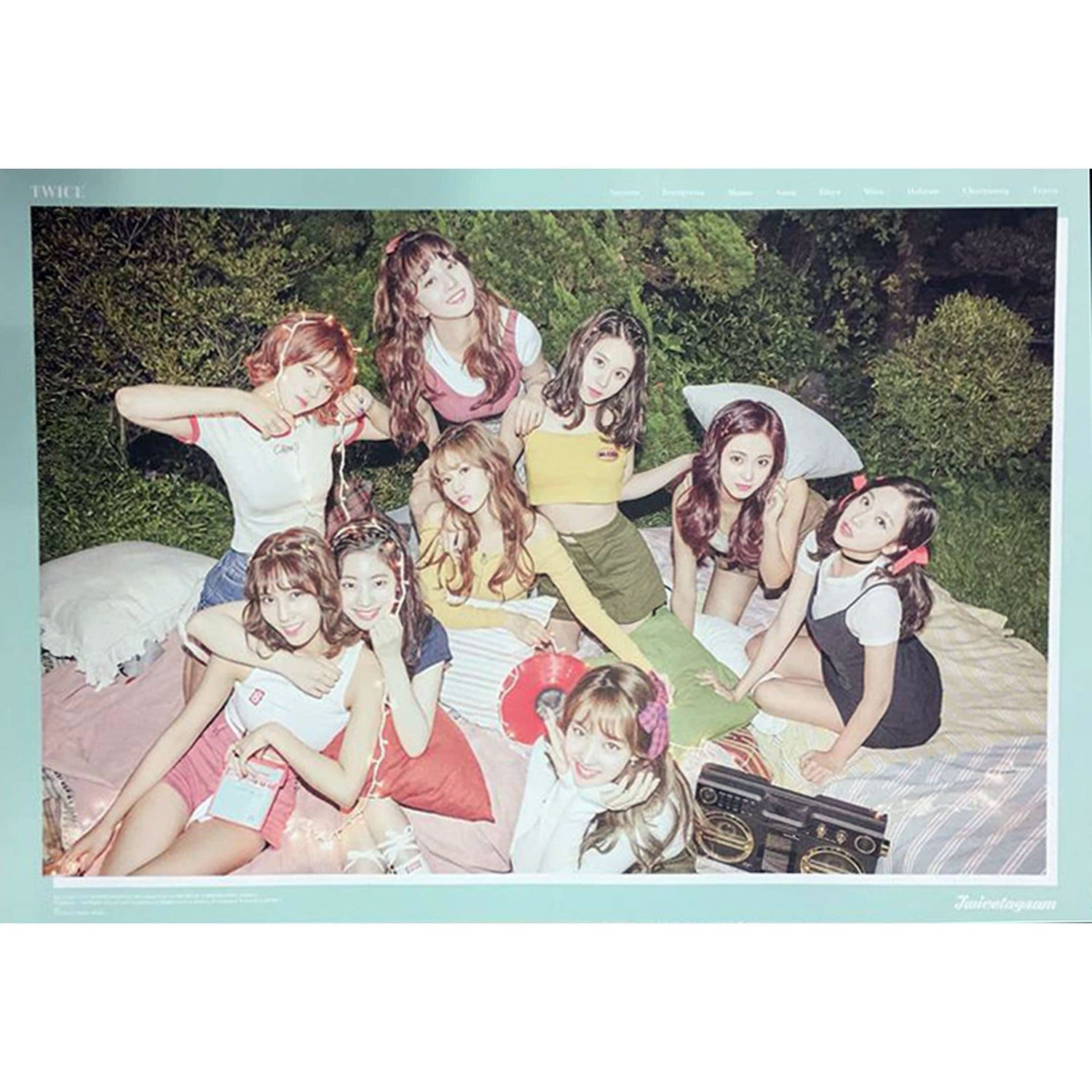 MUSIC PLAZA Poster Twice | 트와이스 |  TWICETAGRAM - MINT COLOR | POSTER