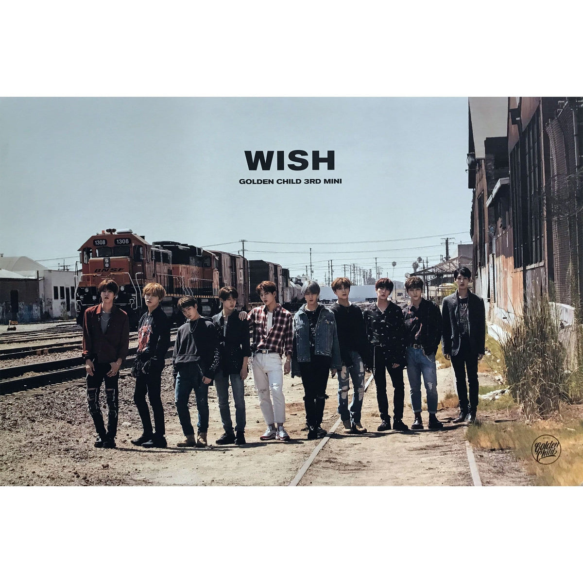 MUSIC PLAZA Poster B. ver 골든차일드 | GOLDEN CHILD | 3nd mini album - WISH | POSTER