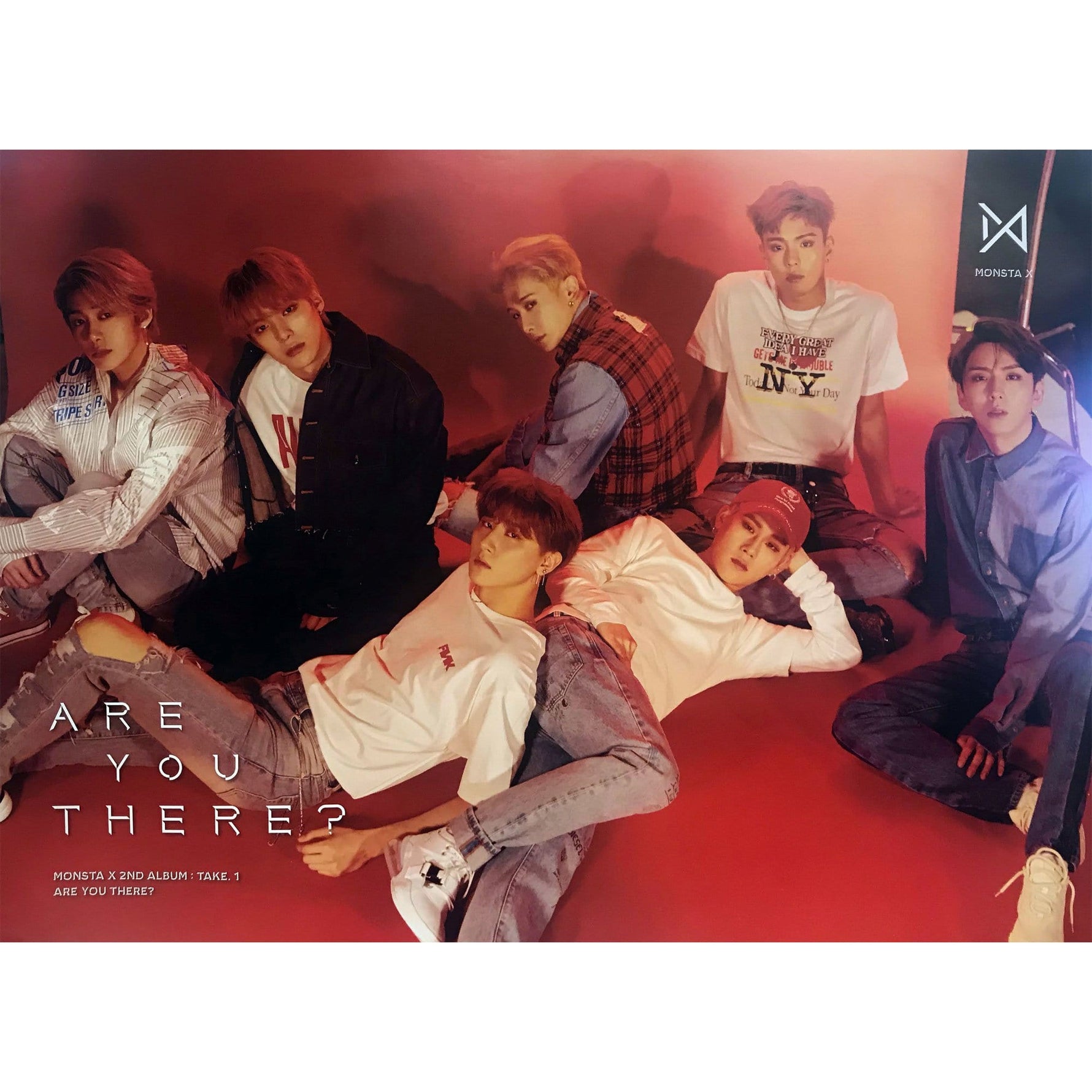 MUSIC PLAZA Poster A ver 몬스타엑스 | MONSTA X | 2nd album - ARE YOU THERE? | POSTER