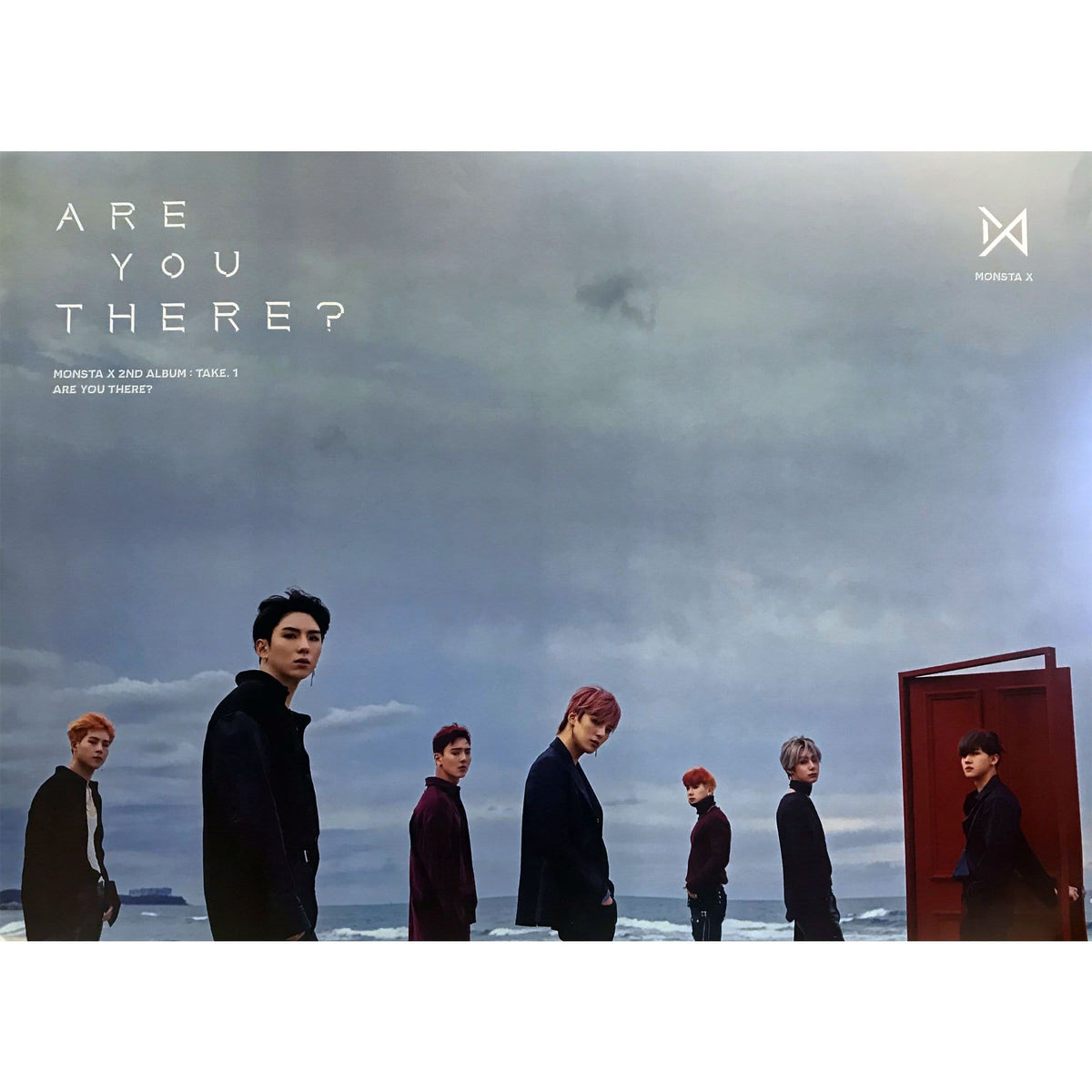 MUSIC PLAZA Poster B ver 몬스타엑스 | MONSTA X | 2nd album - ARE YOU THERE? | POSTER