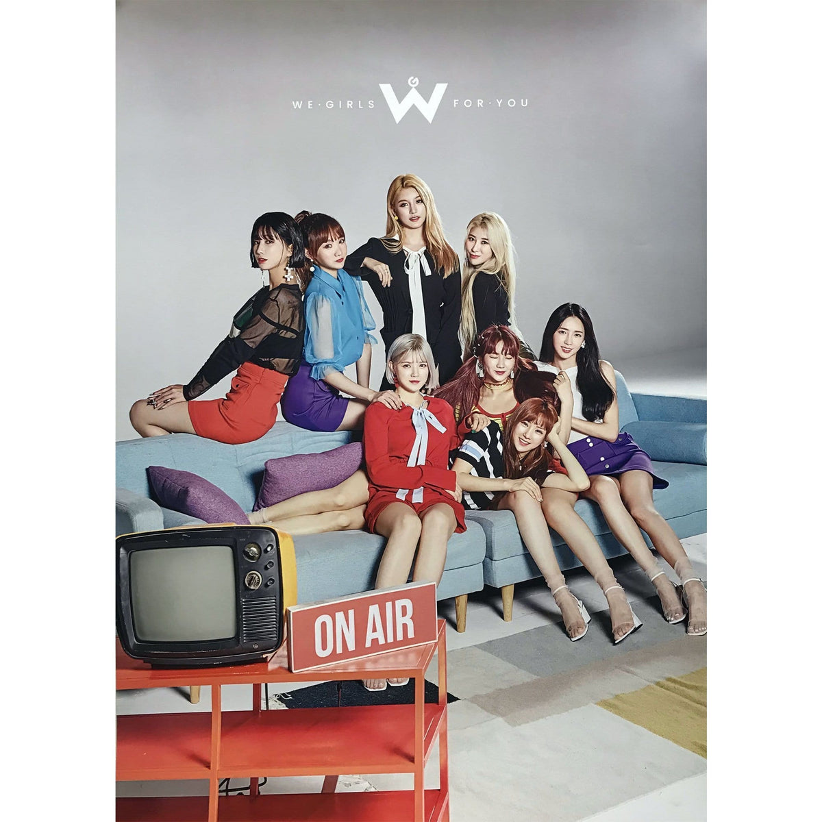 MUSIC PLAZA Poster 위걸스| WE GIRLS | 1st single album - ON AIR | POSTER