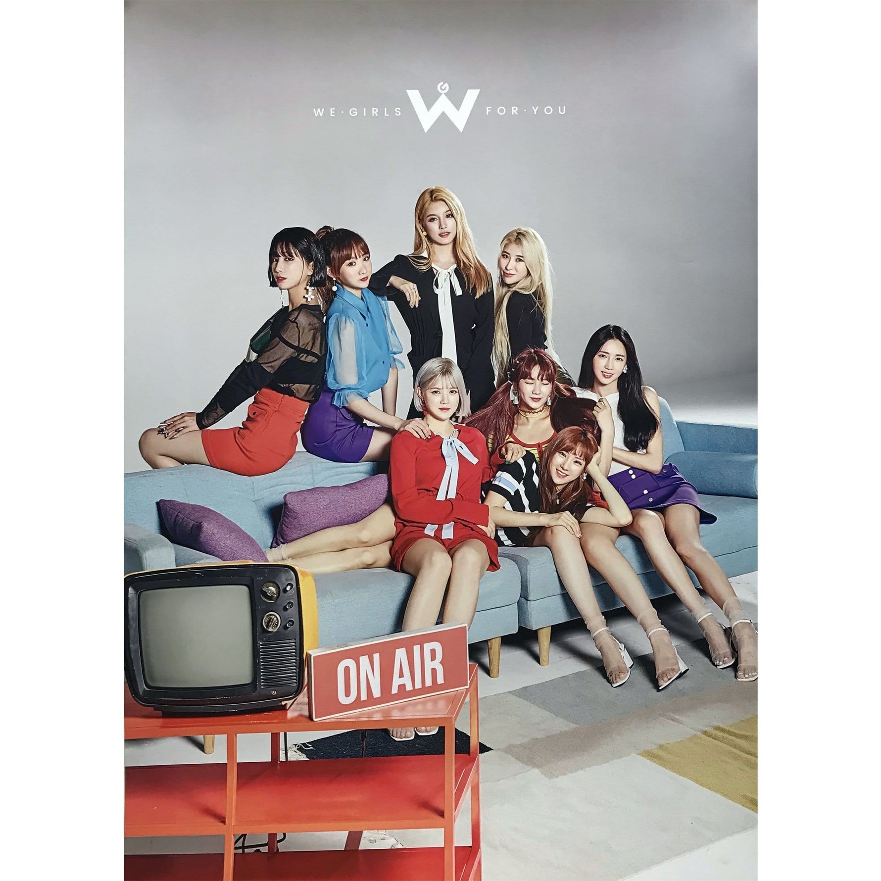 MUSIC PLAZA Poster 위걸스| WE GIRLS | 1st single album - ON AIR | POSTER