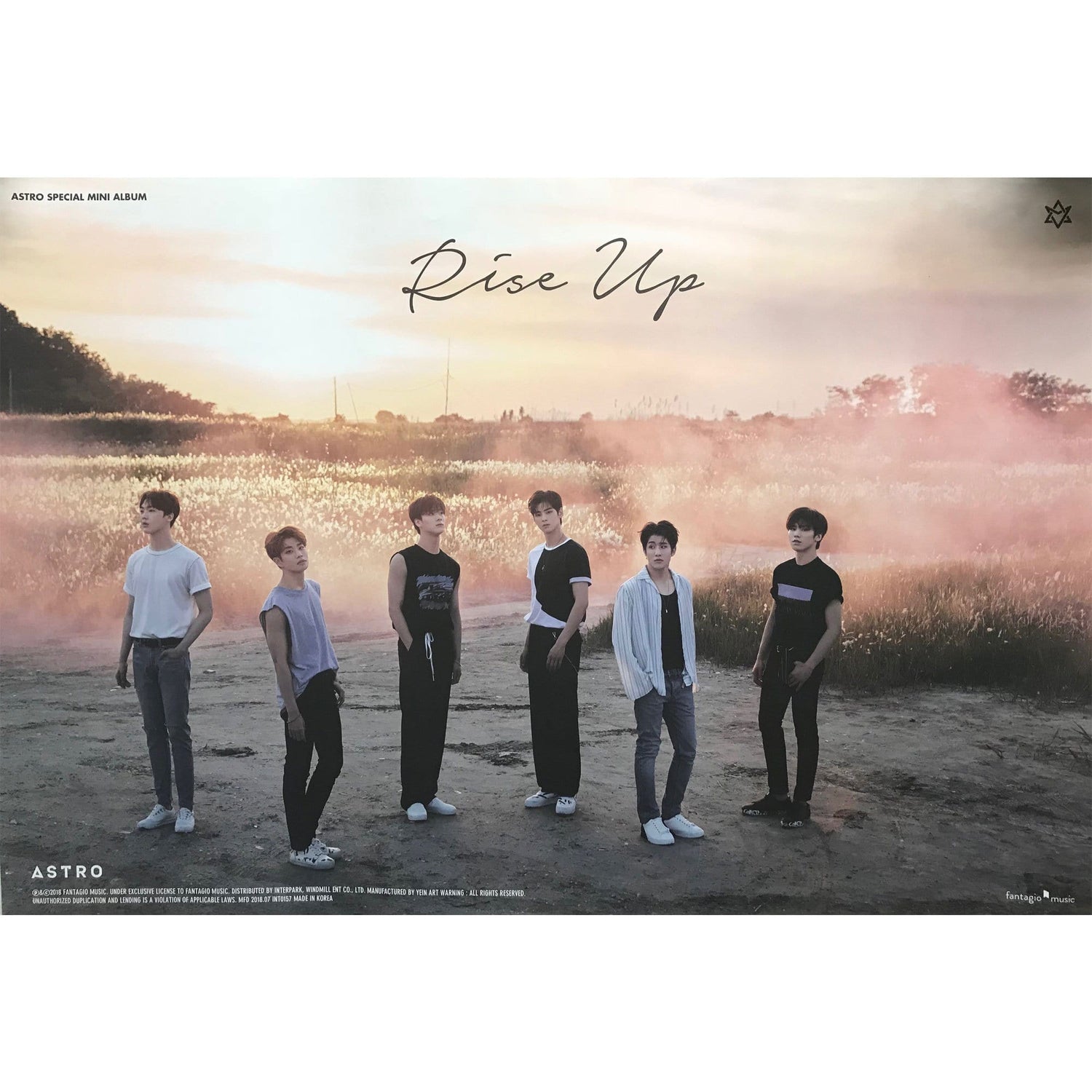 MUSIC PLAZA Poster B. ver 아스트로 | Astro | Rise Up - 2.version | POSTER