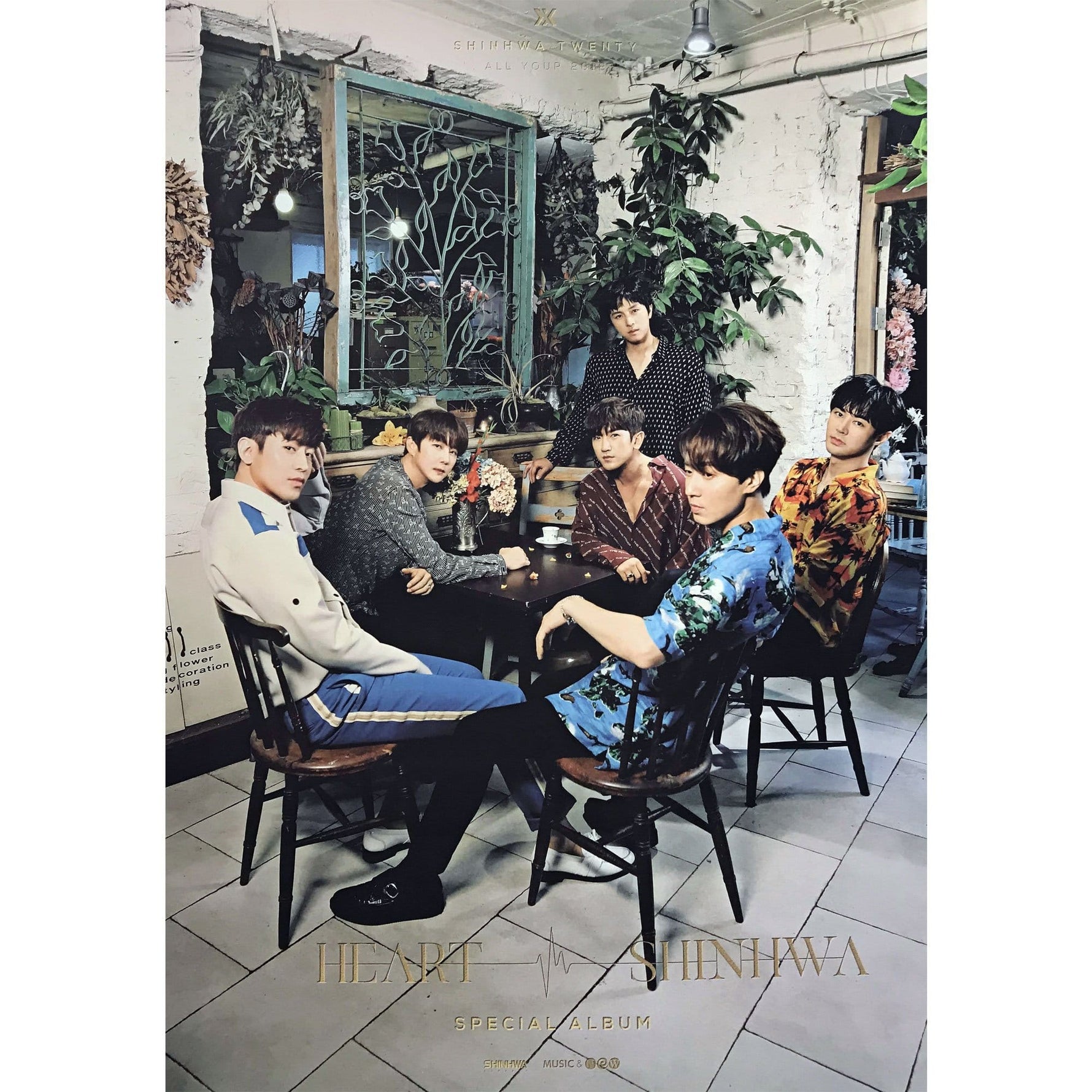 MUSIC PLAZA Poster A version 신화 | SHINHWA | TWENTY 2018 - HAERT SHINHWA | POSTER