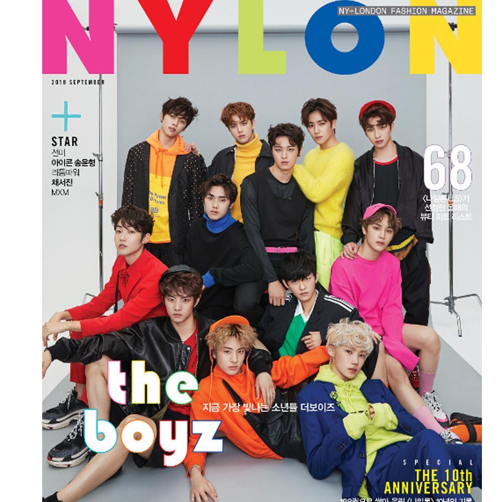 MUSIC PLAZA Magazine Magazine Only Nylon 2018- 9 Cover | The Boyz | September 2018 Korea Magazine