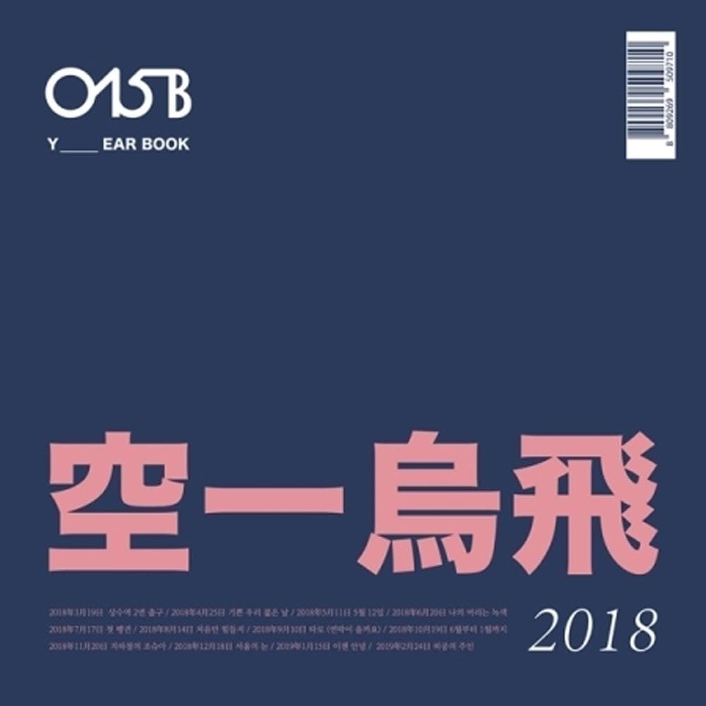 MUSIC PLAZA CD 공일오비 | 015B [ YEARBOOK 2018 ]