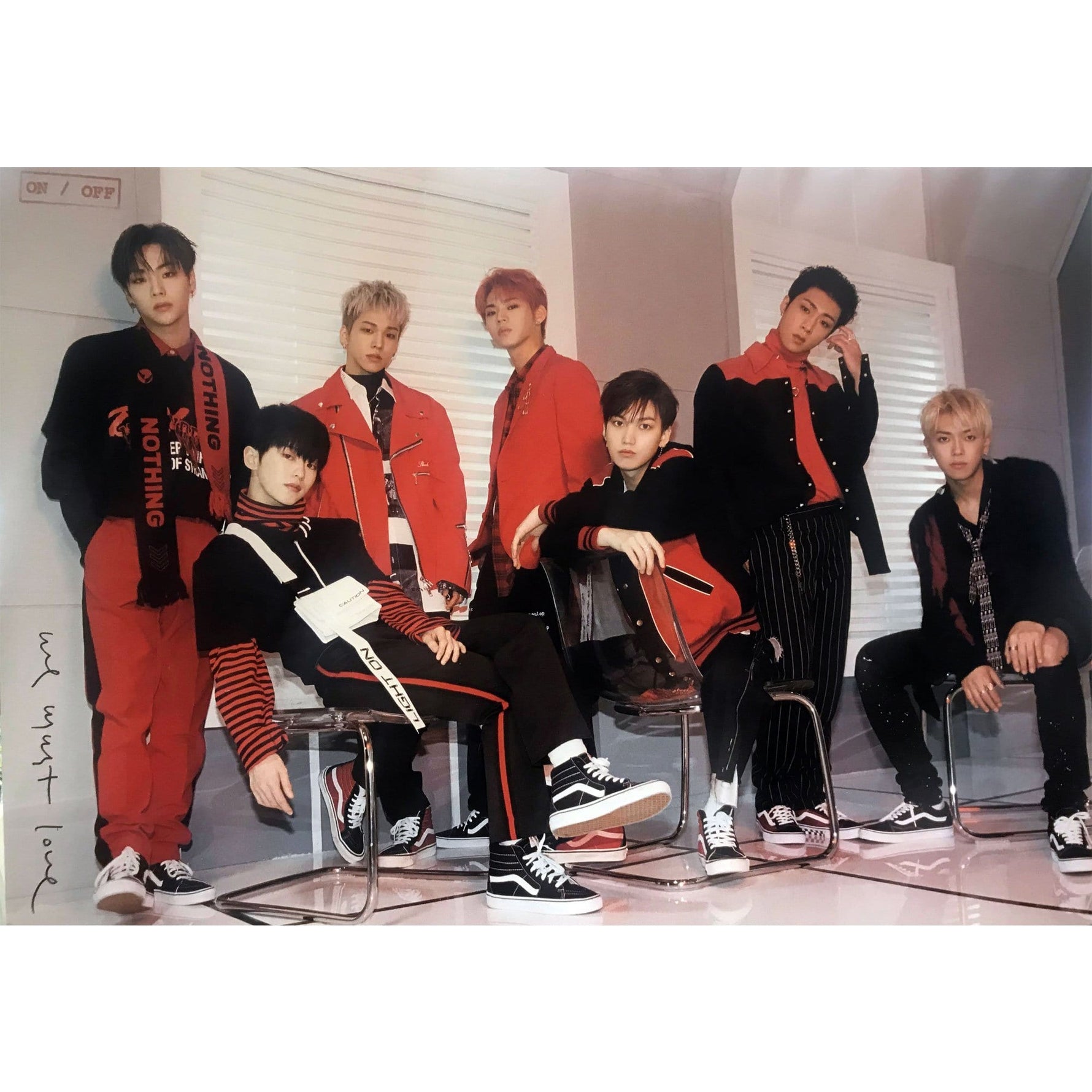 MUSIC PLAZA Poster B.ver 온앤오프 | ON/OFF | onandoff |  3rd mini album - WE MUST LOVE | poster