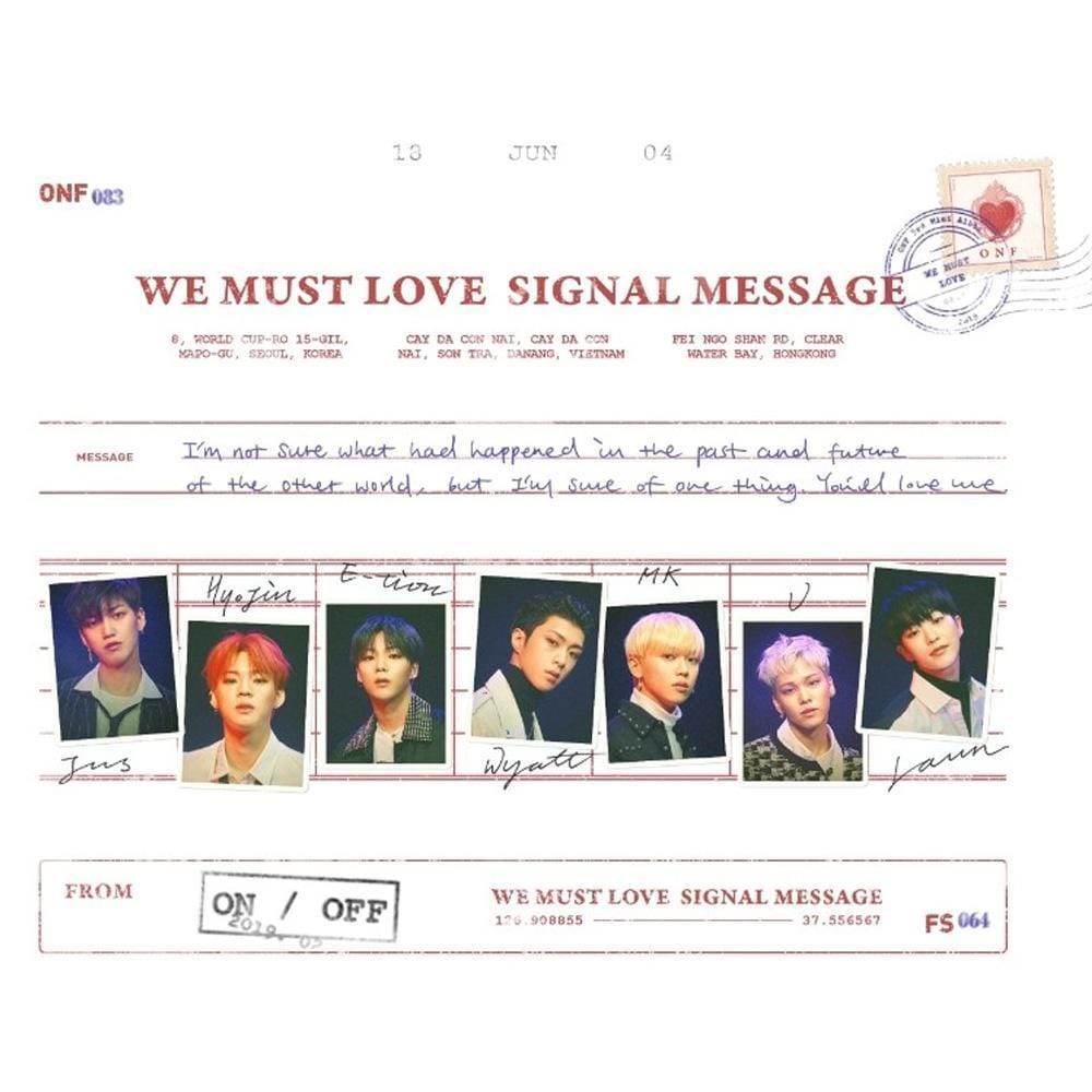 MUSIC PLAZA CD 온앤오프 | ONF 3RD MINI ALBUM [ WE MUST LOVE ]