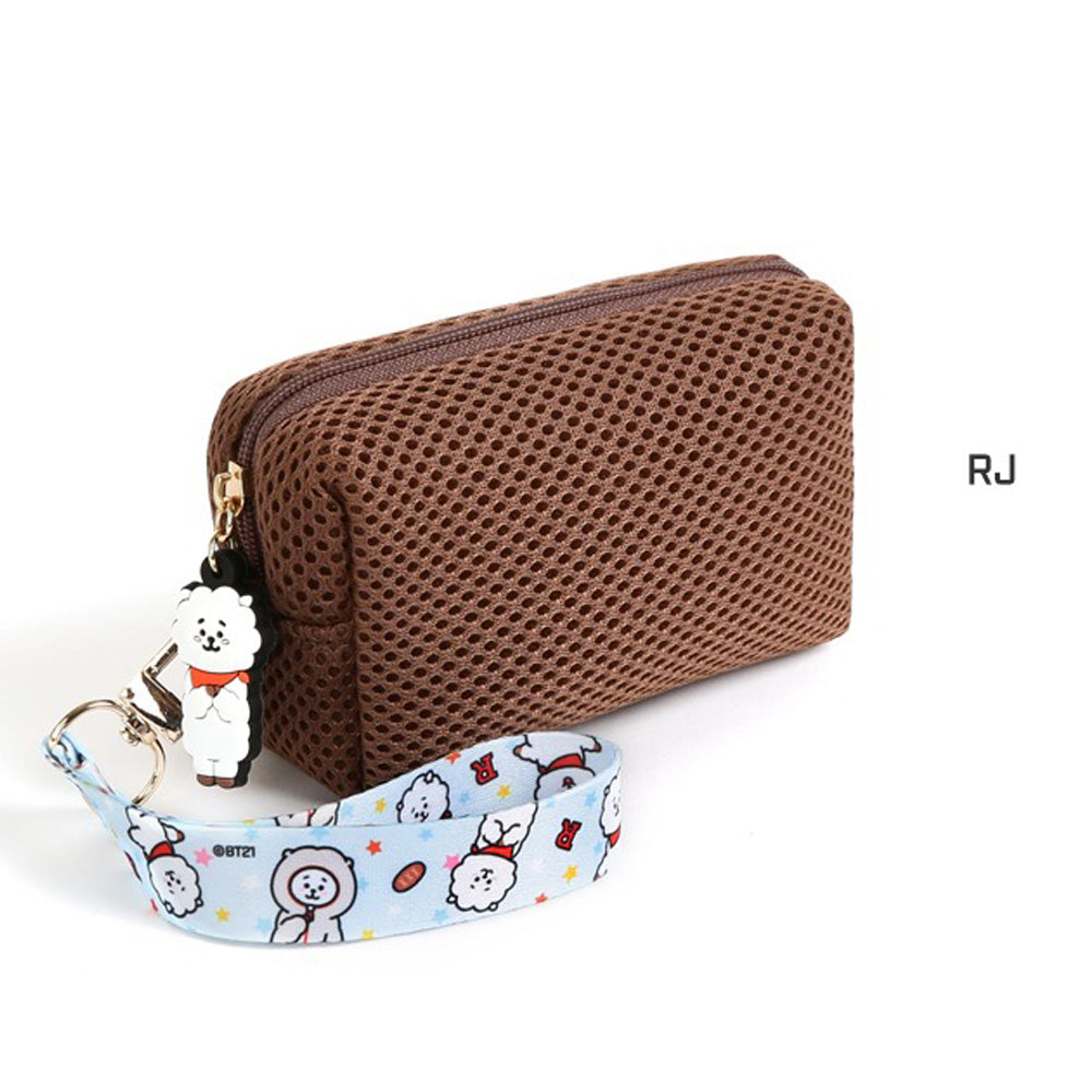 BT21 AIRMESH MINI POUCH WITH STRAP