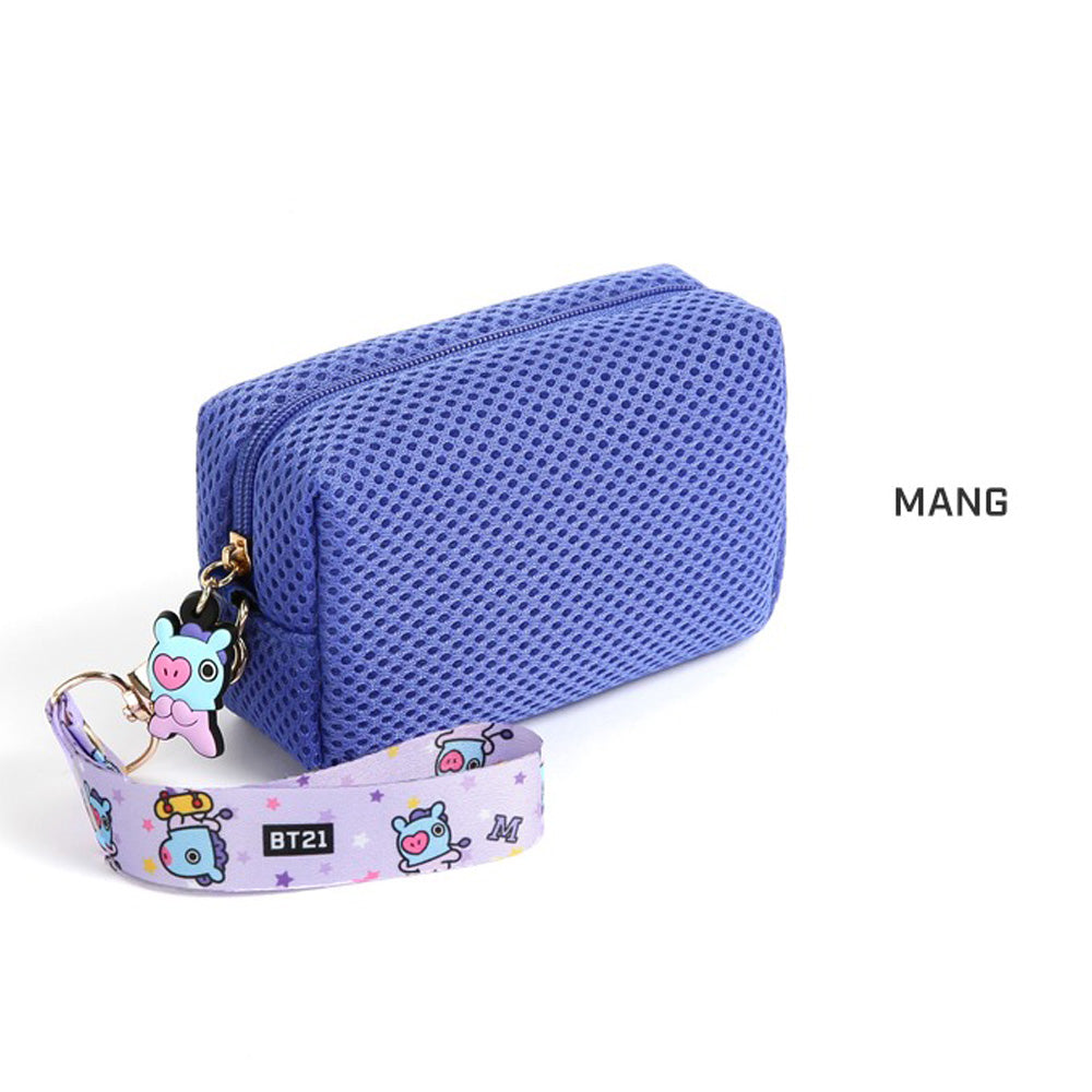BT21 AIRMESH MINI POUCH WITH STRAP