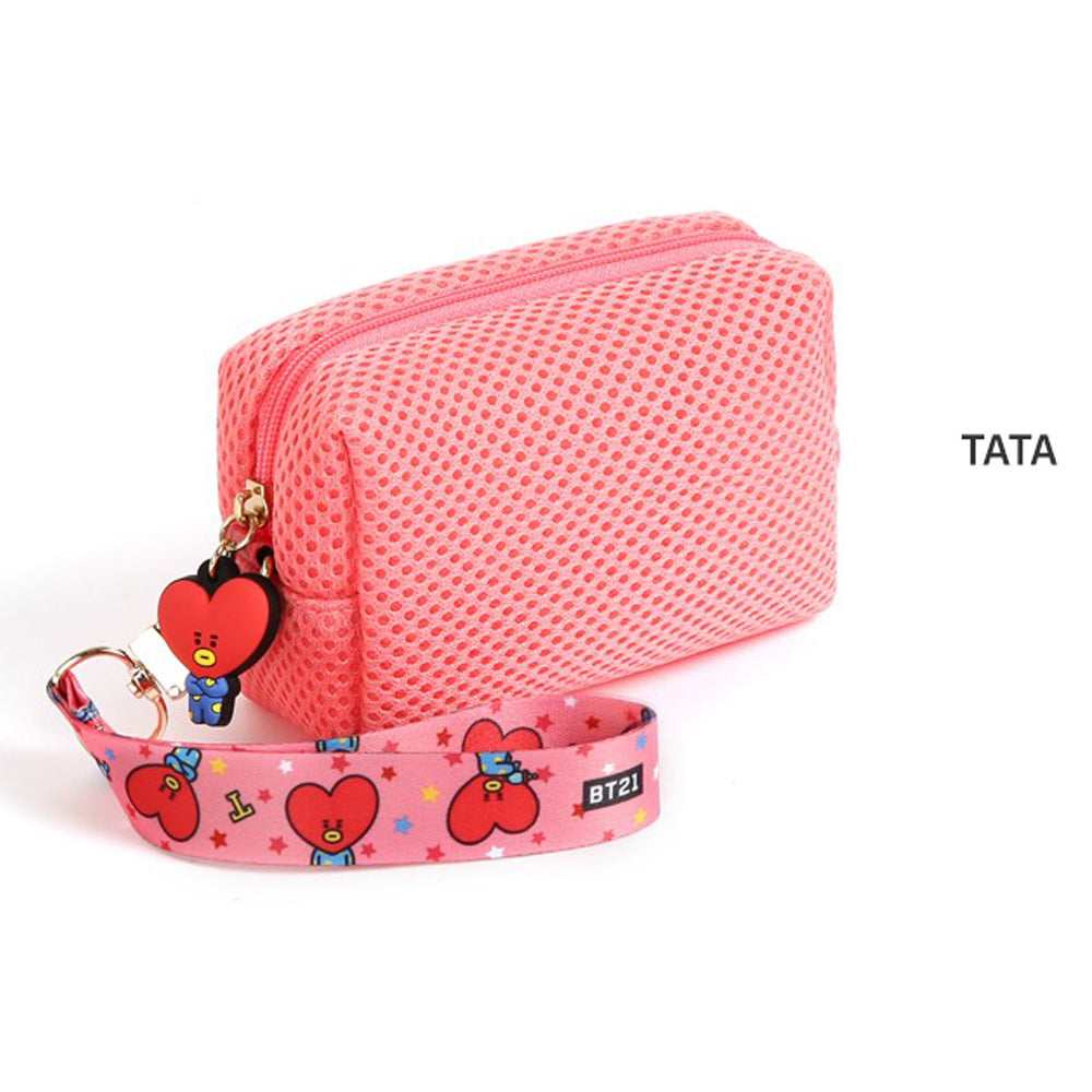 BT21 AIRMESH MINI POUCH WITH STRAP