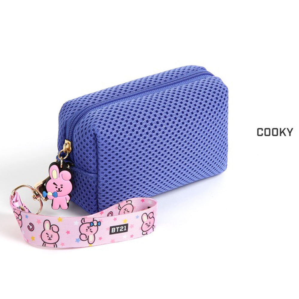 BT21 AIRMESH MINI POUCH WITH STRAP