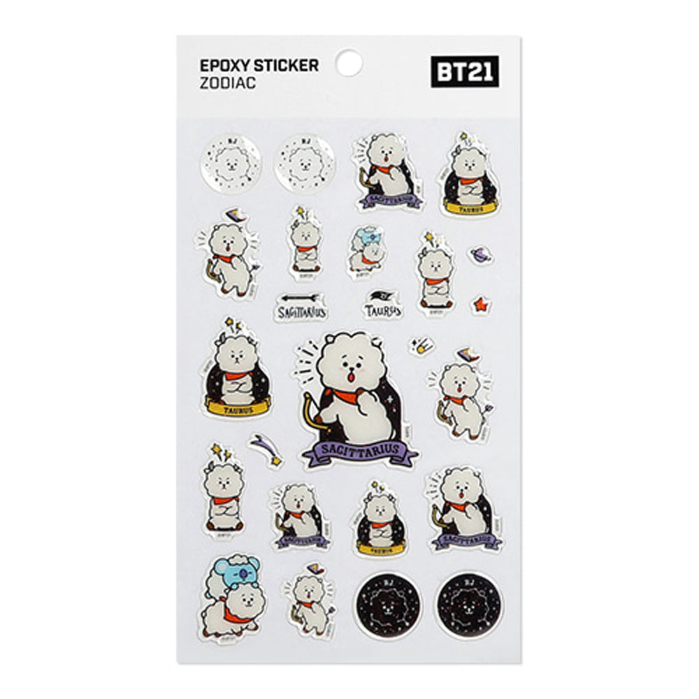 BT21 [ ZODIAC ] EPOXY STICKER - Music Plaza