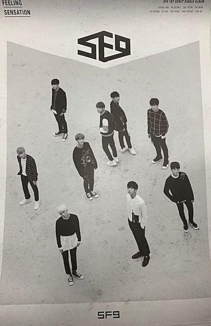 MUSIC PLAZA Poster SF9 |  에스에프나인 | 1st Mini Feeling Sensation  POSTER