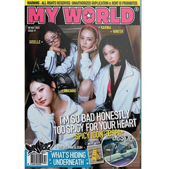 aespa アルバム　33点 AESPA - MY WORLD 3RD MINI ALBUM TABLOID Ver CD 韓国盤 公式