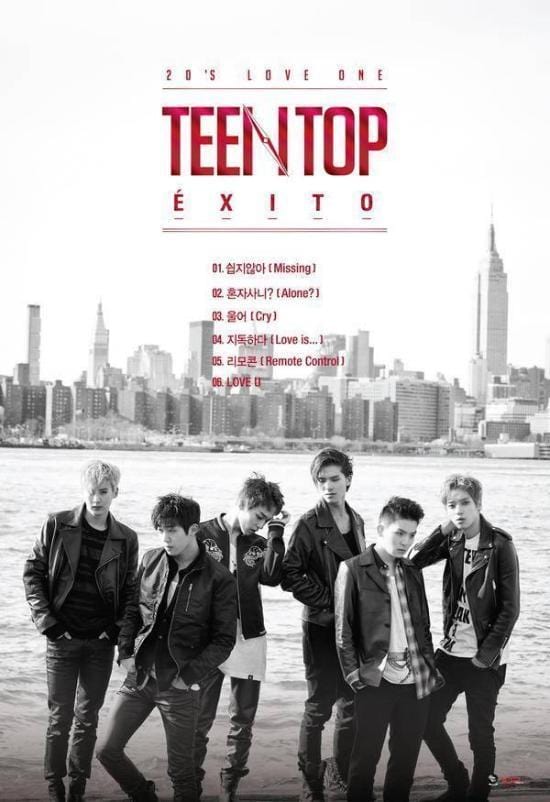 MUSIC PLAZA Poster Teen Top | 틴탑 | TOP 20'S LOVE ONE EXITO 24" X 35"