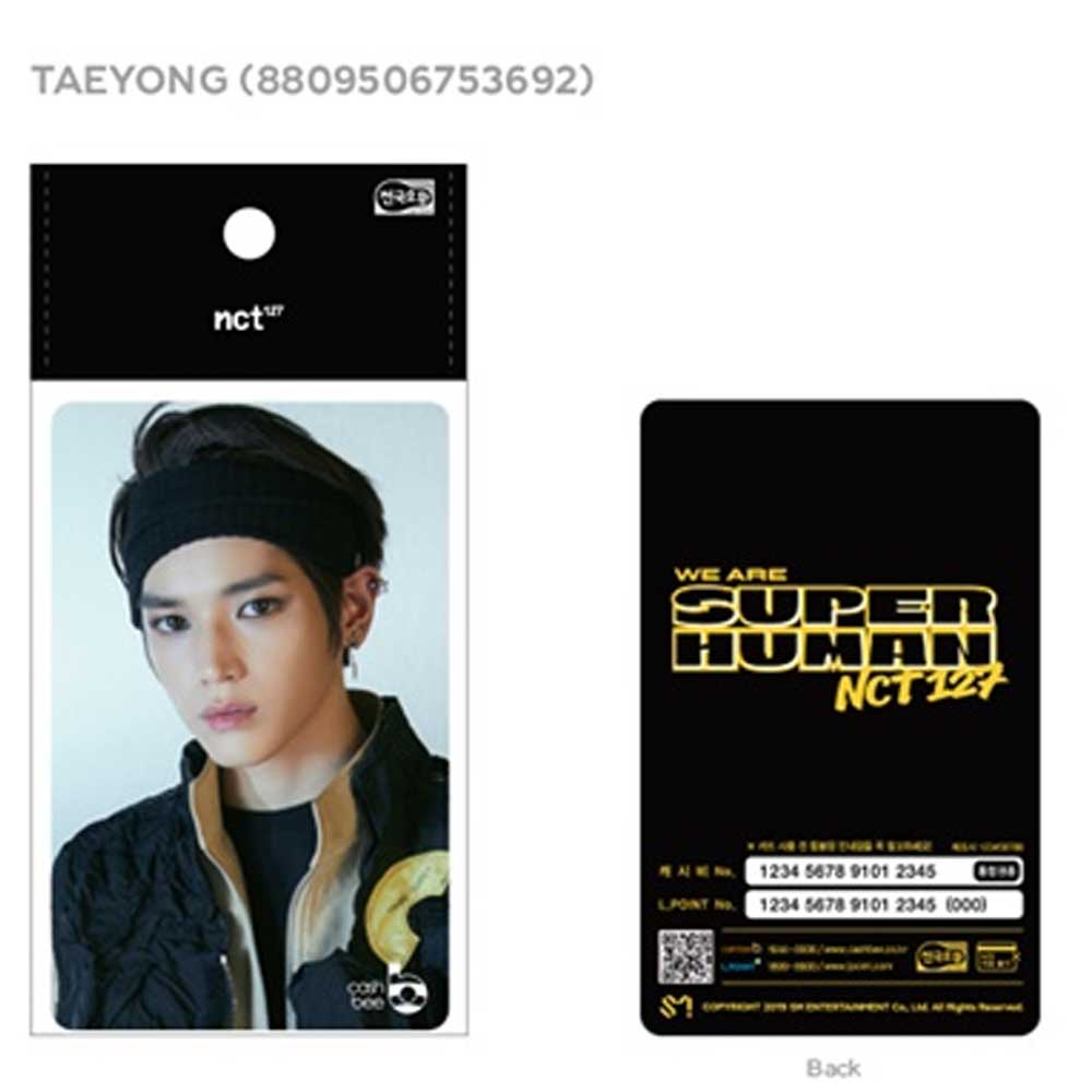NCT 127 [ TAEYONG ] KOREA TRAFFIC CARD * CASHBEE