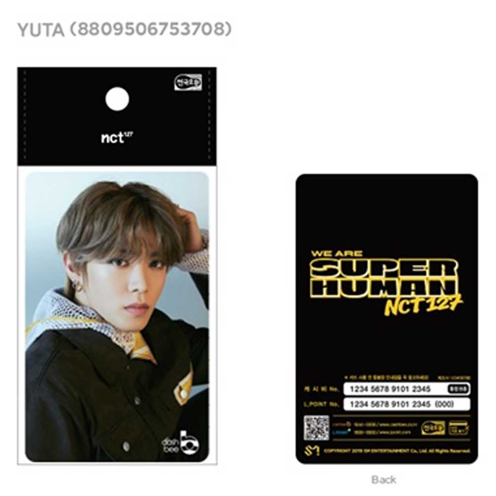 NCT 127 [ YUTA ] KOREA TRAFFIC CARD * CASHBEE